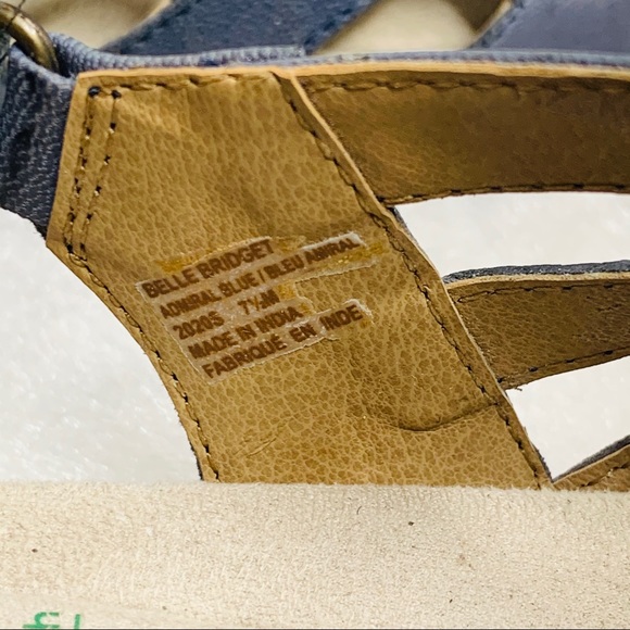 PLANET BY EARTH BRIDGET ADMIRAL BLUE LEATHER SZ7.5 - Picture 8 of 8